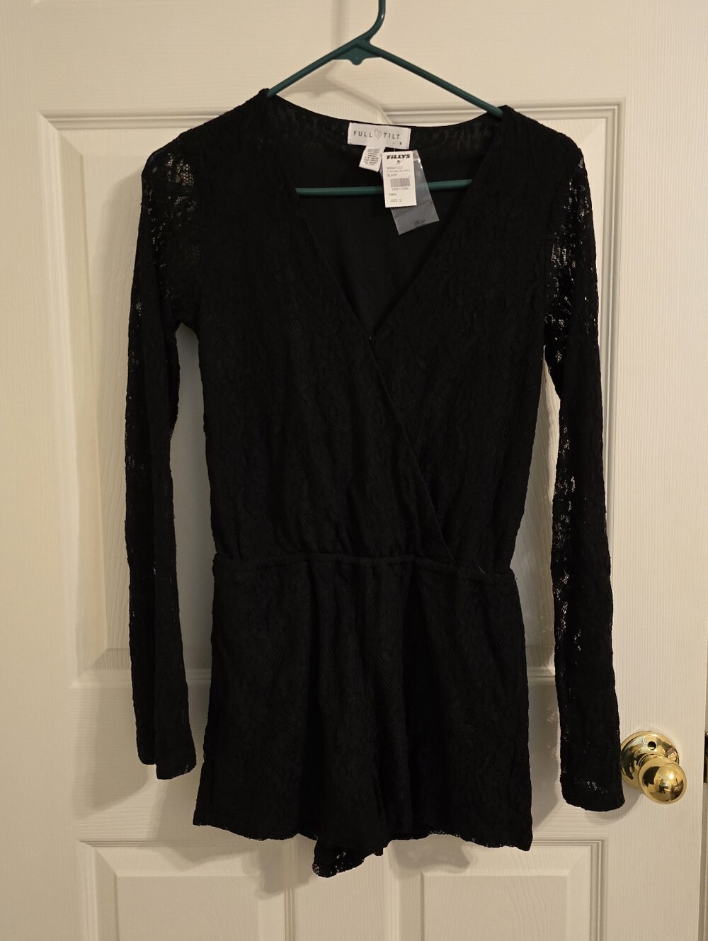 NWT Tilly's Black Lace Romper
